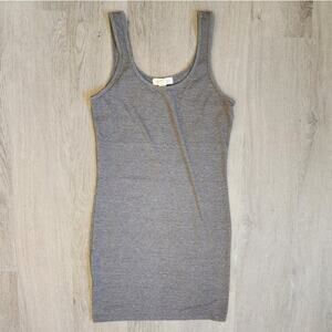 Forever 21 Junior's Solid Grey Bodycon Sleeveless Mini Dress Small S